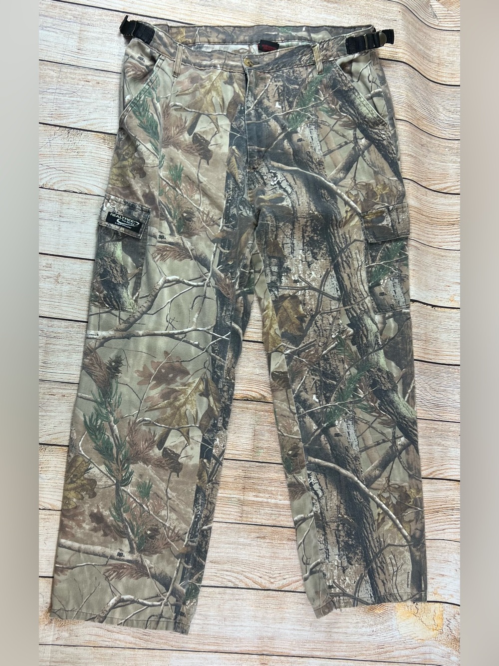 Mens RealTree Pro Series By Whitewater Camo Cargo Hunting Pants Size Large